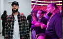 Plant y Reynoso se encontraron en Las Vegas.