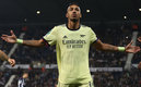 Aubameyang se despachó con tres goles | Twitter @ArsenalEspanol