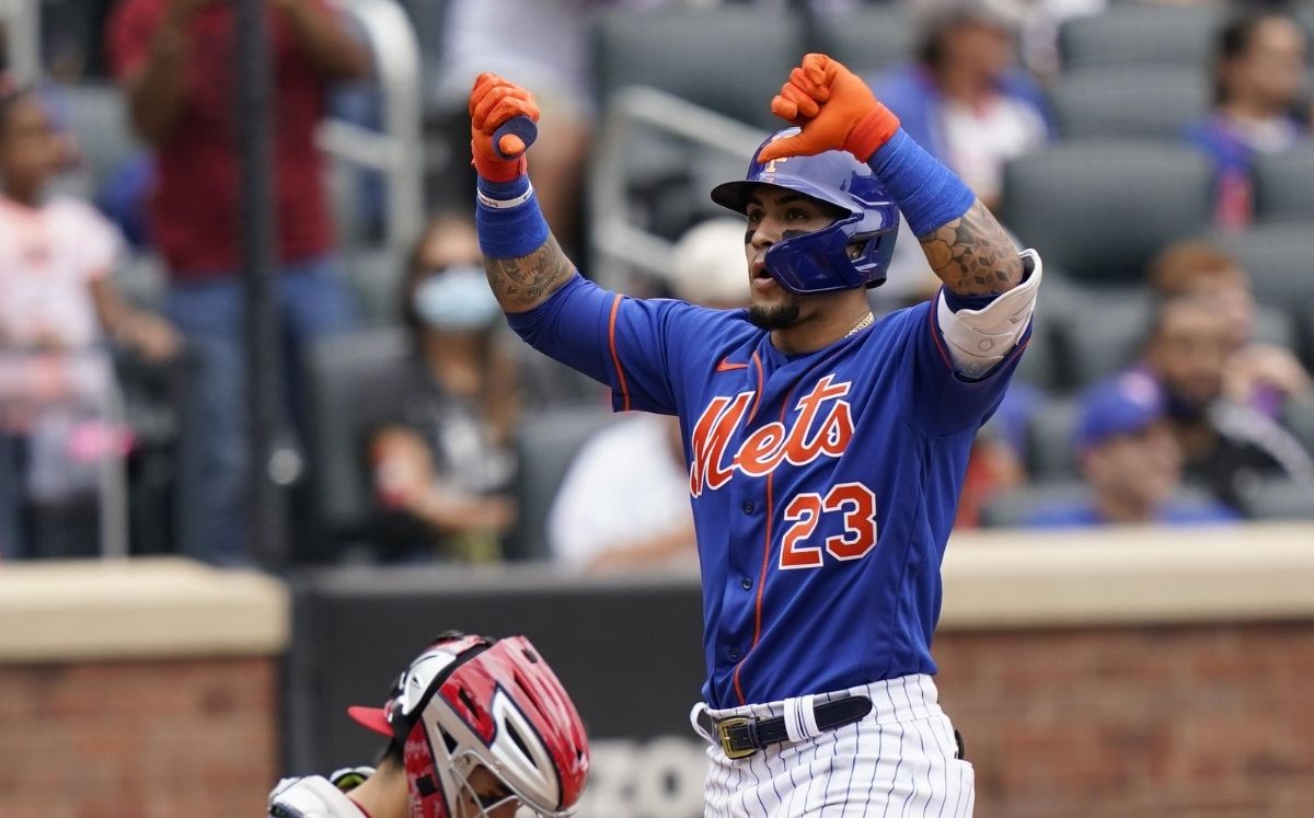 Javier Báez llegó a los Mets de Nueva York para esta temporada 2021. (AP)