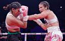 Jeannette Zacarías Zapata durante la pelea del sábado frente a Marie-Pier Houle. Foto: La Presse