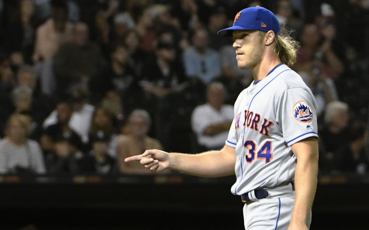 Noah Syndergaard no ha lanzado en un juego oficial de MLB desde septiembre de 2019. (AP)