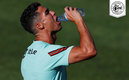 Cristiano en el entrenamiento de este miércoles. (Reuters)