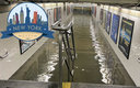El metro de Nueva York quedó bajo el agua por las tormentas de Ida. (Twitter)