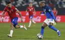Neymar durante el juego ante Chile. (FOTO: AFP)