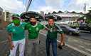 La afición mexicana hizo toda una fiesta a las afueras del Estadio Nacional (Imago7)