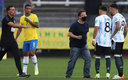 Argentina alineó a cuatro jugadores provenientes del Reino Unido ante Brasil. (Reuters)