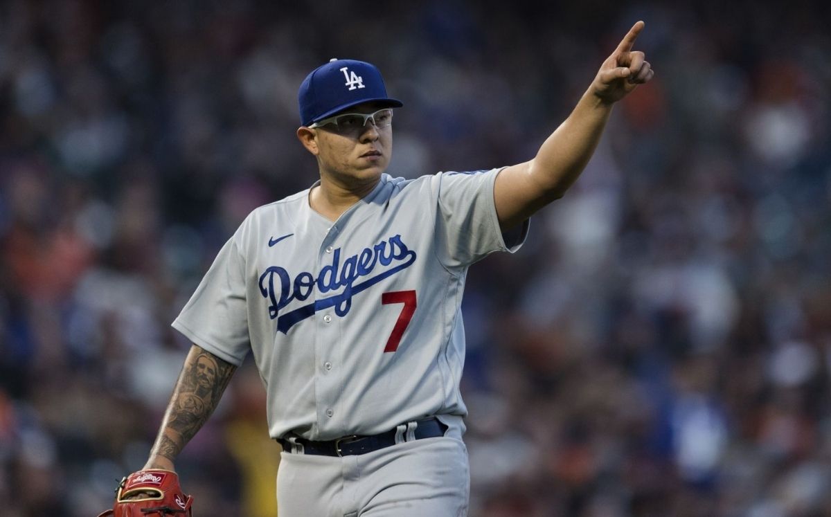 Julio Urías sigue siendo líder de juegos ganados en la MLB con su decisión 16. (MLB.com)