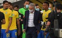 Tite, técnico de Brasil durante el juego eliminatorio ante Argentina. Foto: AFP