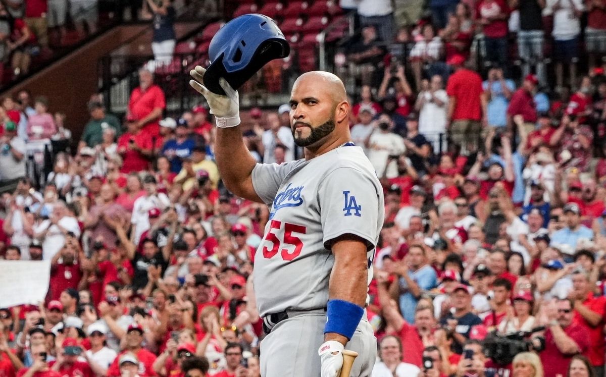 Albert Pujols fue Jugador Más Valioso tres veces en la MLB con los Cardinals. (@Dodgers)