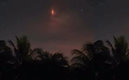 El cielo oaxaqueño con las luces rojas.
