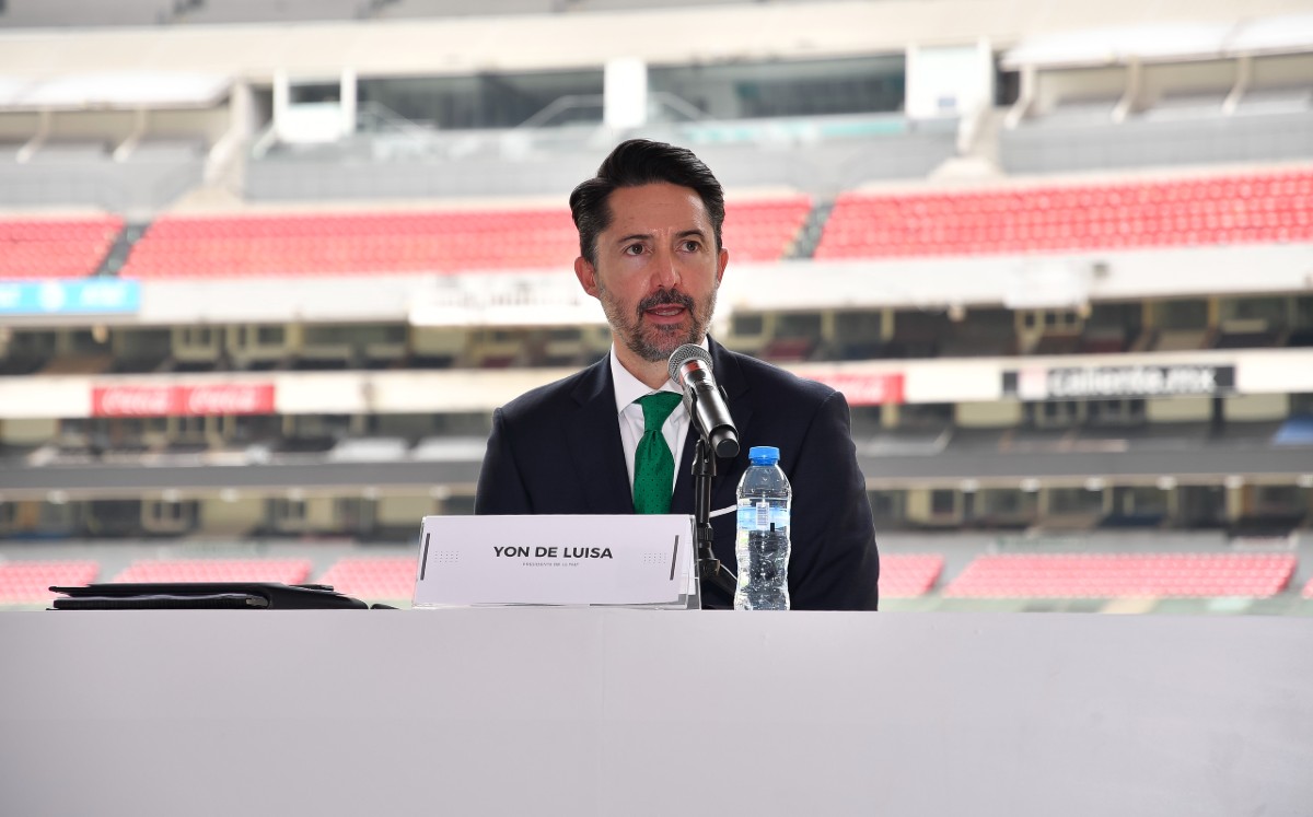 Yon de Luisa reveló el aforo que tendrá el Azteca ante Canadá y Honduras. Foto: Imago