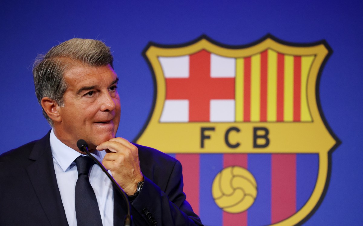 Joan Laporta se lanzó contra Tebas. Foto: Reuters