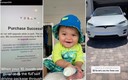 En TikTok se hizo viral este bebé por gastar 200 mil pesos. (Foto: TikTok)