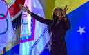 Yulimar Rojas y sus festejos en Venezuela. Foto: AFP