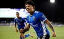 La Chofis López grita a todo pulmón uno de sus tres goles ante el Real Salt Lake. FOTO: Reuters.
