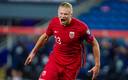 Erling Haaland fue señalado de reírse de un compañero que le pidió su jersey (AFP)