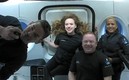 Los tripulantes del Space X charlaron con Tom Cruise. Foto: AFP