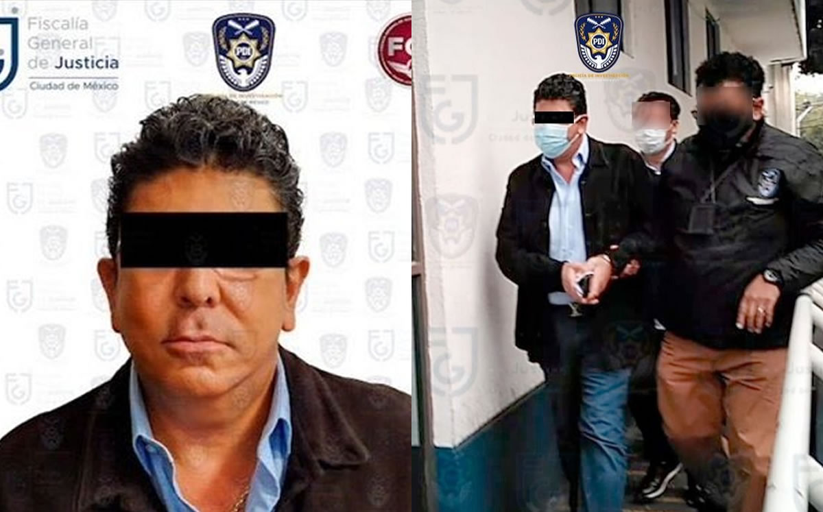 Fidel Kuri fue detenido. (Foto: Fiscalías Edomex y CDMX)