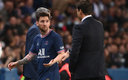 Lionel Messi se enfadó con Pochettino por sacarlo en el PSG-Lyon. (AFP)