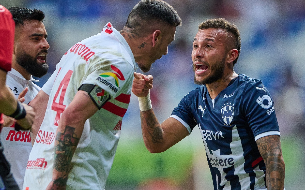 Rayados y Toluca protagonizaron bronca. (Foto: Mexsport)