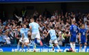 Gabriel Jesús celebra el tanto del triunfo ante el Chelsea. FOTO: Reuters.