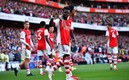 Bukayo Saka frente al Tottenham. Foto: Reuters