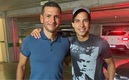 Lozano y Lainez se tomaron la fotografía del recuerdo. (Foto: Jaime Lozano)