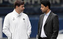Pochettino y Nasser Al-Khelaifi, el presidente del PSG. (Reuters)