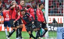 Aldo Rocha celebra el gol a Chivas. Foto: Imago7