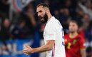 Karim Benzema festeja un gol con Francia. (FOTO: AFP)
