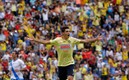 Raúl Jiménez celebra gol a Puebla en la Liga MX. Foto: Imago7