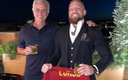 McGregor aprovechó su visita a Italia para convivir con Mourinho. (Foto: @josemourinho)