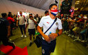Ánfel Zaldívar y el plantel de Chivas entrando al Estadio Akron. (@Chivas)