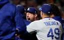 Los Dodgers disputarán la Serie de Campeonato de la Liga Nacional ante los Bravos (AFP)