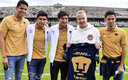Nikita Mazepin estuvo en C.U. y recibió la playera de Pumas. (Imago7)