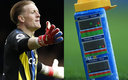 Jordan Pickford lleva en una botella los datos de cobradores de penales. (Reuters | AFP)
