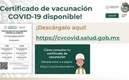 Certificado de vacunación puede tener errores.