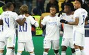 Los Merengues celebraron su triunfo en calidad de visitantes. FOTO: AFP.