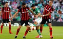 Los béticos dejaron el triunfo ante los alemanes. @RealBetis