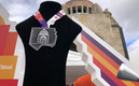 La medalla del maratón de la CDMX 2021 (FOTO: Abigail Parra)