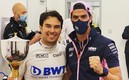 Checo Pérez y José Canales en Bahréin. Foto: Instagram Jo Canales