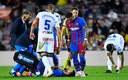 Agüero encendió las alarmas y salió de cambio. (Foto: AFP)