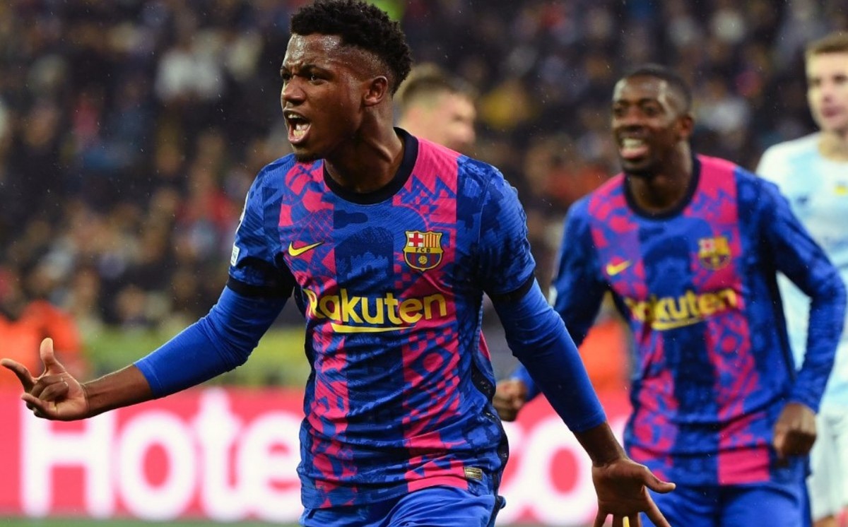 Gol en solitario de Ansu Fati le dio el triunfo al Barcelona. (Foto: AFP)