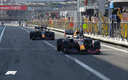 En la última vuelta Checo tuvo un percance. (F1)