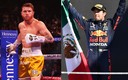 Canelo y Checo Pérez tuvieron un fin de semana muy exitoso (AFP)