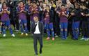 Jugadores y afición despidieron a Guardiola en el Camp Nou. (Reuters)