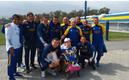 Franco posando junto a Riquelme y la gente de Boca. (FOTO: @La12tuittera)