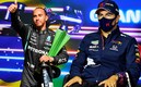 Checo Pérez terminó cuarto y Lewis Hamilton ganó en Brasil. (AFP)