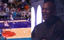 Jordan no pudo contener su furia tras la jugada de Kelly Oubre. (Foto: Especial)