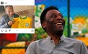 Pelé y la playera que le regaló a Hamilton. Foto: Reuters y Pelé